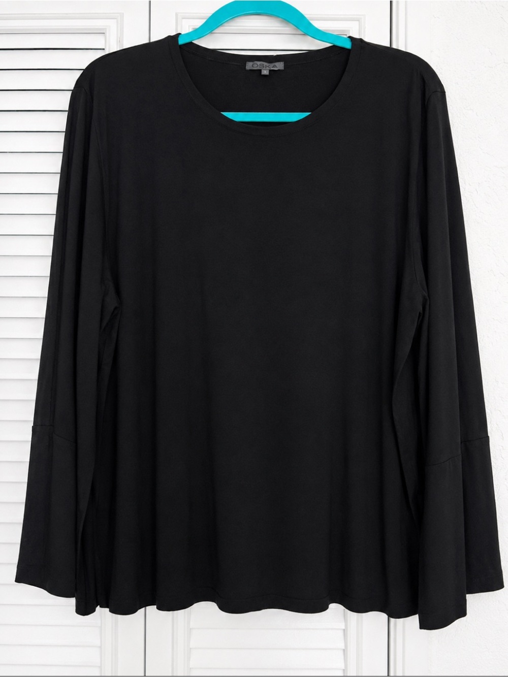 OSKA Minimalist swing Sleeve Jersey black Top / Tunic Sz 3 ( OSKA )